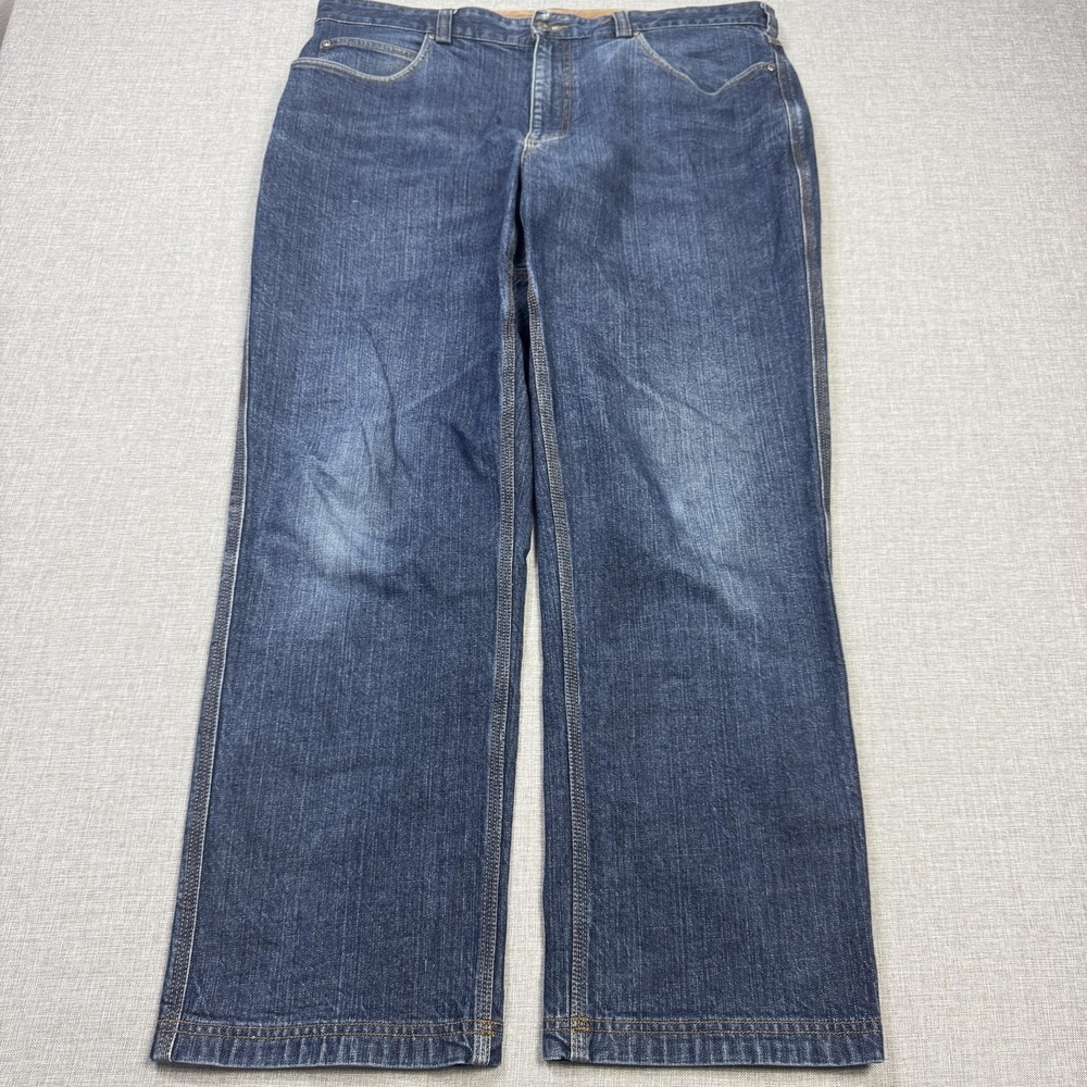Duluth Trading Co. Flex Ballroom Jeans Mens 38x30‎ Straight Blue Medium Wash